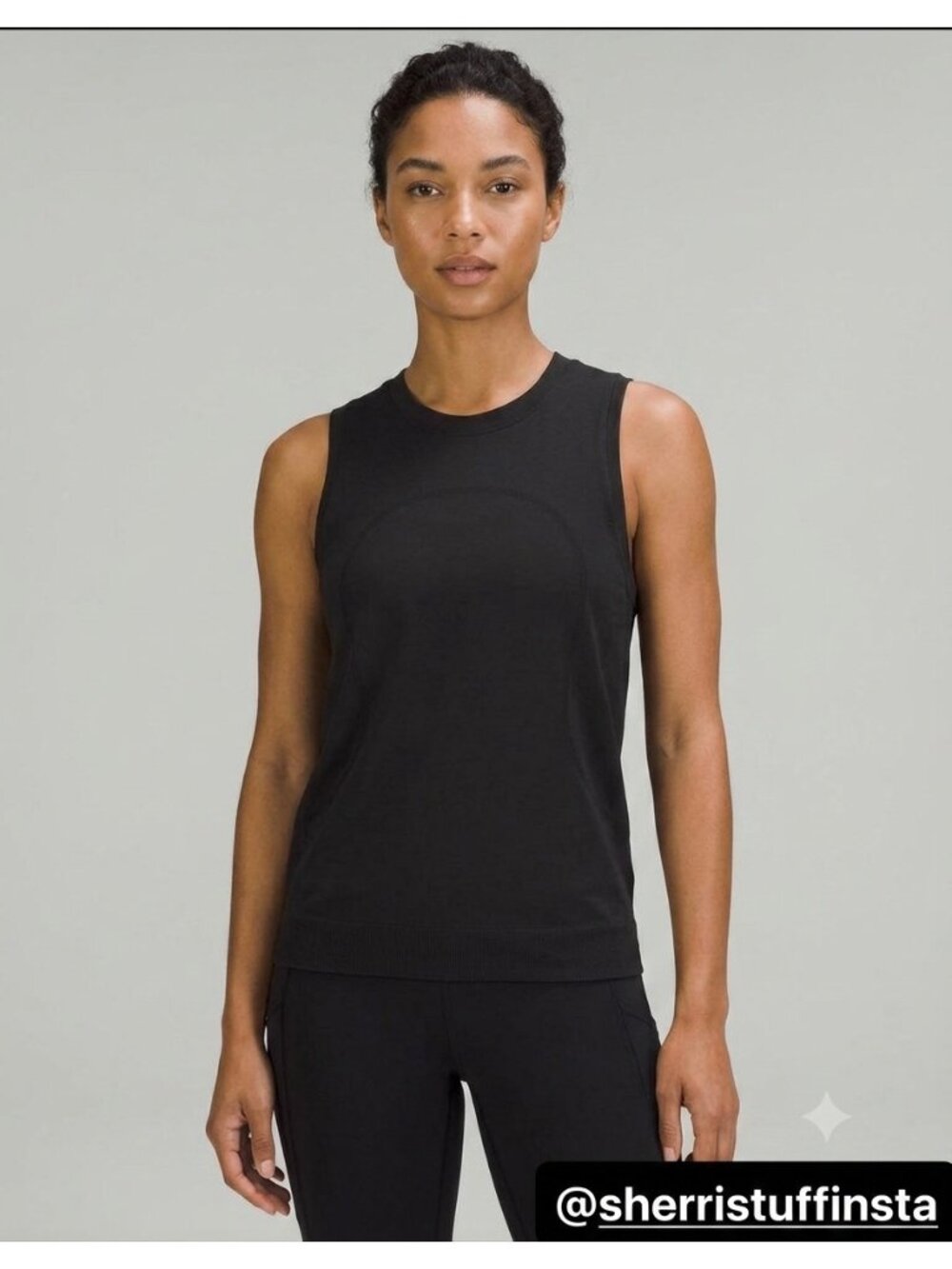 EXCELLENT Lululemon Swiftly Relaxed Muscle Tank Top Running Gym Train Black 10